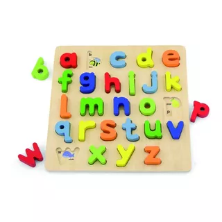 Puzzle Encastre Alfabeto Letras Minúsculas Juego Didáctico 