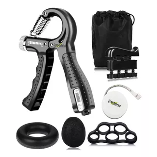 Kit Hand Grip Fortalecimento Mãos Dedos Punho Fisioterapia 