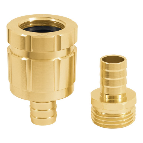 Conectores Robustos Aluminio 5/8 Macho/hembra Truper 101168 Color Dorado