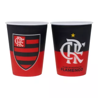 Jogo 2 Copos Plástico 3d 400ml - Flamengo