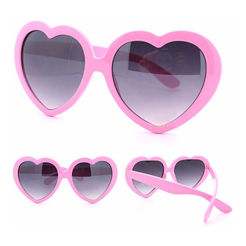 Gafas De Sol Corazón Accesorios De Moda Bebés Niños Lentes Color de la lente Rosa