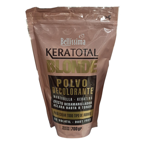 Polvo Decolorante Bellisima Keratotal Blonde 700 Gr.