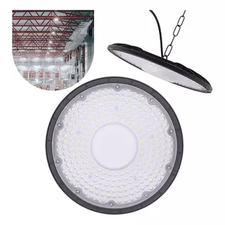 Luminária Led Ufo 300w Slim Ip67 Galpão Bivolt Frio 6500k