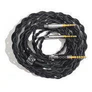 Cable Balanceado De Plata Pura 4.4mm A Dual 3.5mm Trenzado