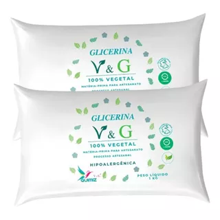 Kit V&g Glicerina Base Vegetal Artesanal Facil Modagem 2kg