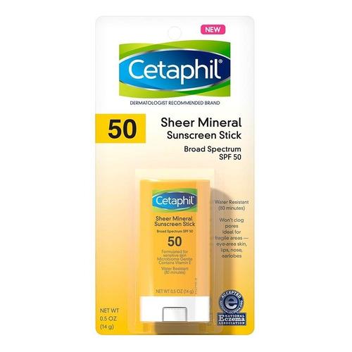 Protector Solar Cetaphil Sheer Mineral Sunscreen Stick Spf50