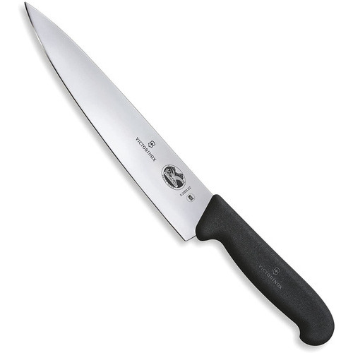 Cuchillo Chef Profesional Victorinox® Fibrox Negro, 22cm Color Negro