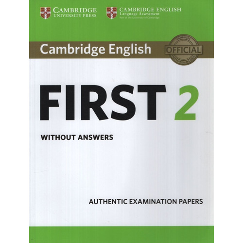 Cambridge English First 2 - Student's Book No Key