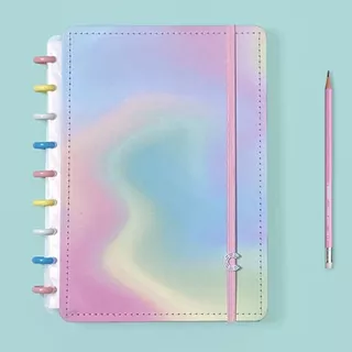 Caderno Inteligente Candy Splash Tam. Médio Discos Coloridos