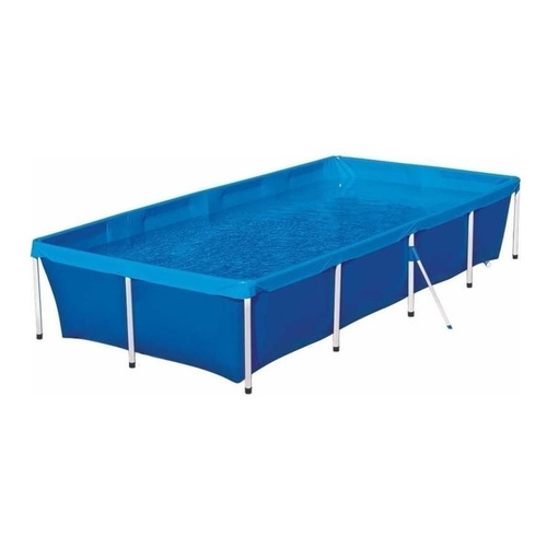 Pileta estructural rectangular Botafogo Lar & Lazer PIS0631 con capacidad de 3000 litros de 3.2m de largo x 1.64m de ancho de 80m de diámetro  azul