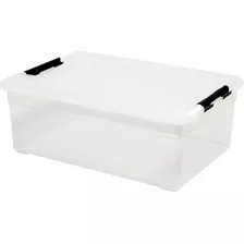 Cajas de Almacenaje Transparentes – Cajas Organizadoras de Plástico con  Tapa, Pack 6 uds (12L)