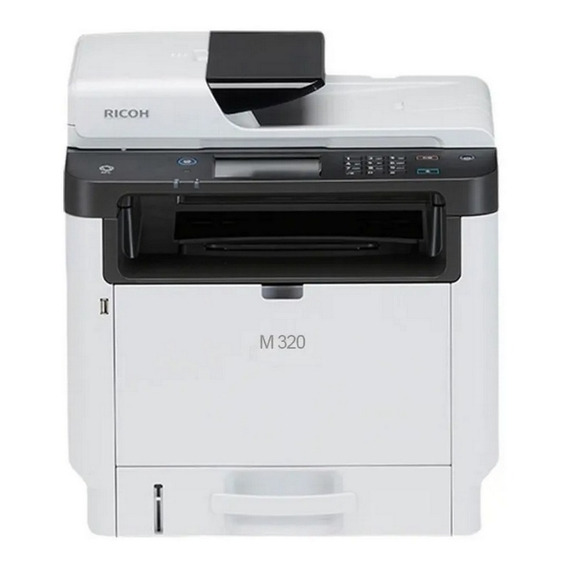 Impresora multifunción Ricoh M320 gris y negra 220V - 240V