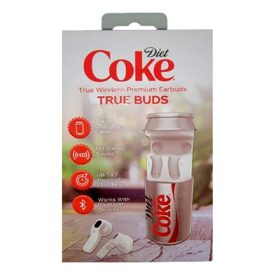 Auriculares Inalámbricos Coca Diet - Estuche Forma De Lata 