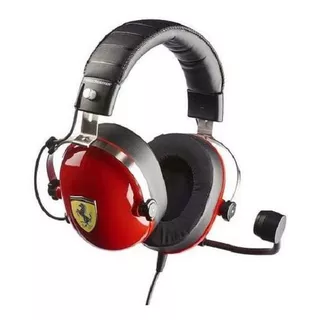 Auriculares Thrustmaster Ferrari T-racing Para Ps4, Pc Y Xbox One, Color Rojo