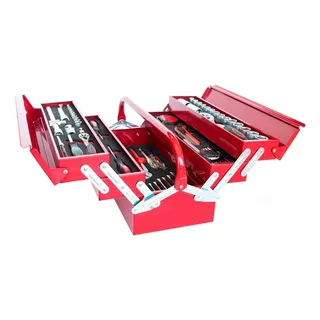 Gabinete , Caja De Herramientas Metalica 88 Pcs Color Rojo