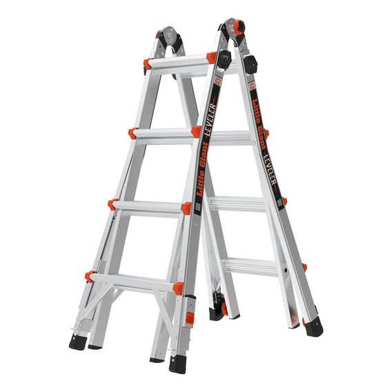 Escalera De Aluminio 17' Tipo I A Leveler Little Giant 16517