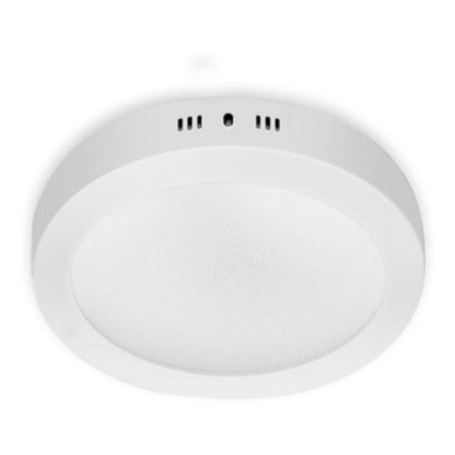 Plafón Led Candela Base Circular 18w Luz Cálida 225x40