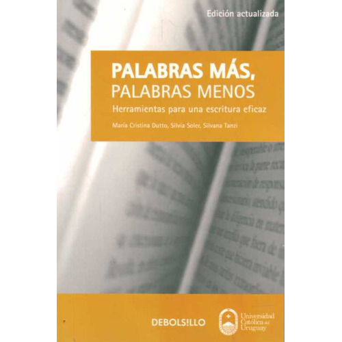 Libro: Palabras Más Palabras Menos / María Cristina Dutto