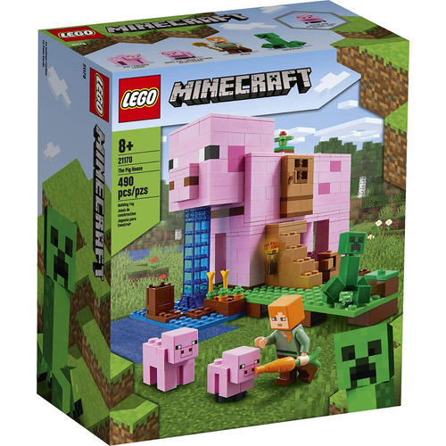Lego Minecraft The Pig House La Casa-cerdo 21170 Cantidad De Piezas 490