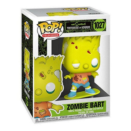 Funko Pop The Simpsons Toh - Zombie Bart #1027