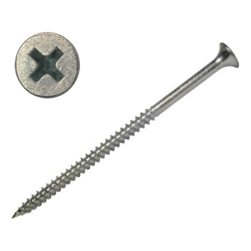 Tornillo Madera Crs Zincado 8 X 4 Pulgadas - 100 U