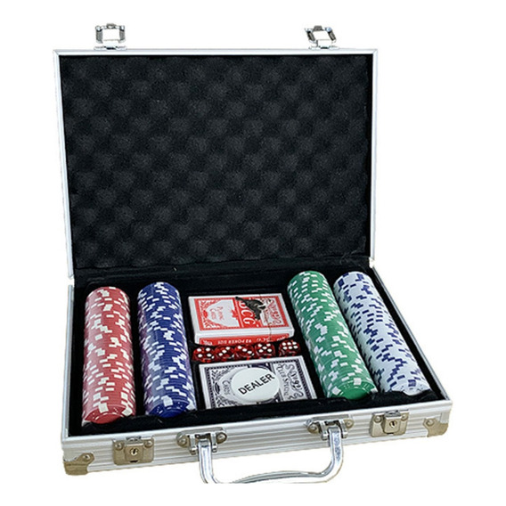 Kit Juego De 200 Fichas De Poker Profesional Con Maletín