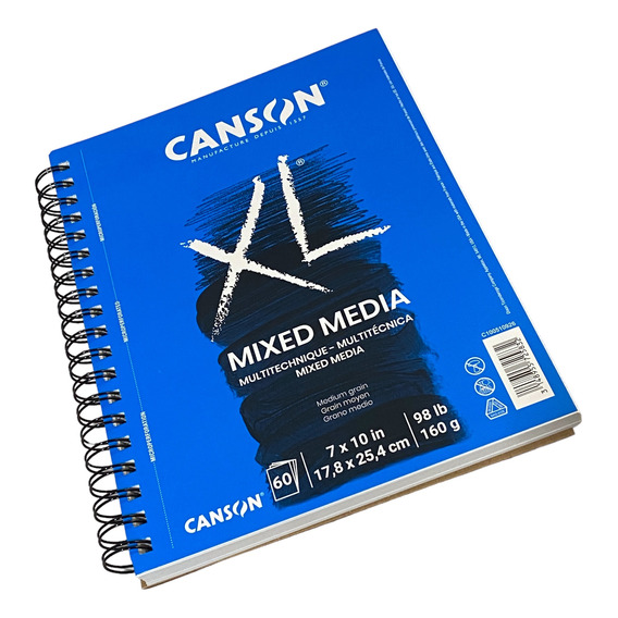 Cuaderno Dibujo O Acuarela Canson Xl Mix Media 18x25cm 60hj