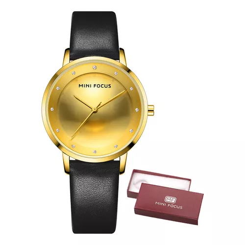 Reloj De Mujer Pequeño Dial Cuadrado De Cuarzo Simple Ultrafino