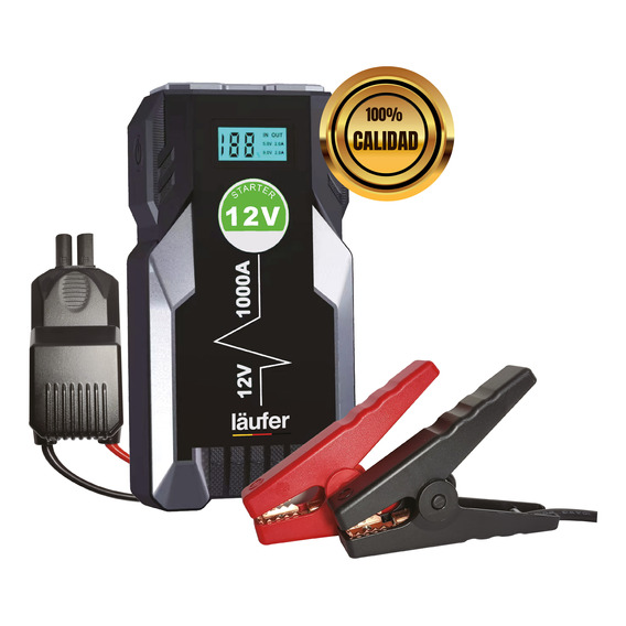 Arrancador Cargador Bateria Auto Moto Digital Laufer