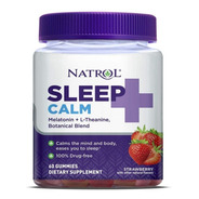 Natrol Sleep Calm | Melatonina & L-teanina | 60 Gomitas