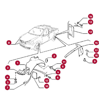 Fiat Strada Para-barro Diant Lado Esquerdo Genuíno 51811210