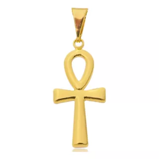 Pingente Feminino Cruz Egípcia Banhado A Ouro 18k - Envio24h