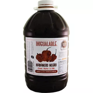 Inigualable Salsa Alitas - Habanero Negro - 1 Garrafa 3.78 L