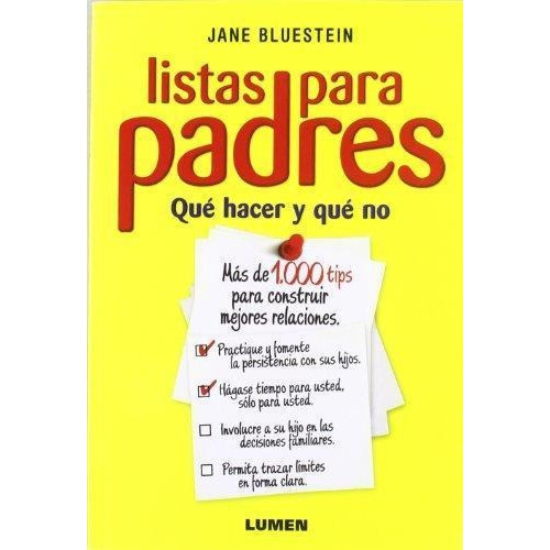 Listas Para Padres - Jane Bluestein - Editorial Lumen