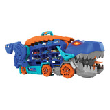 Hot Wheels City Pista De Juguete Súper Remolque De T-rex Color Multicolor