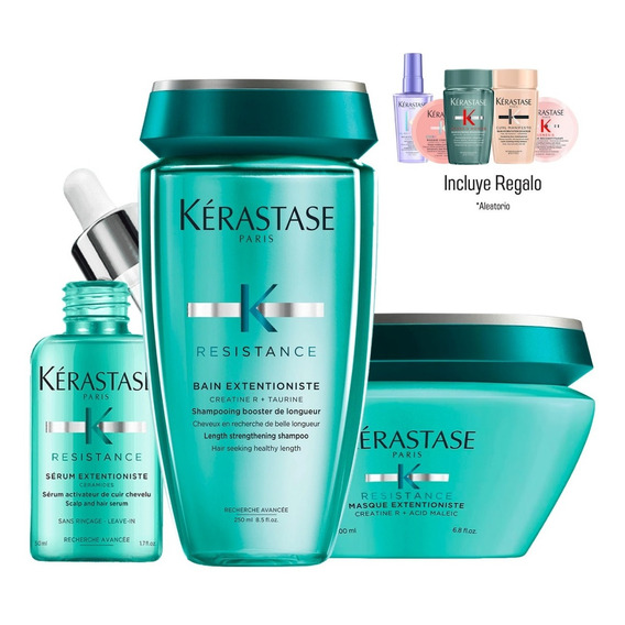 Kit Kerastase Extentioniste Shampoo + Mascarilla Y Serum 250