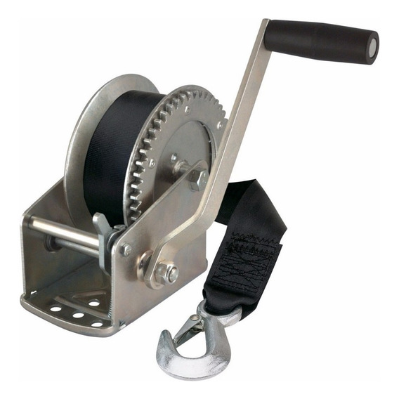 Winch Malacate Manual 1/2 Ton 1000lb Con Correa Nylon