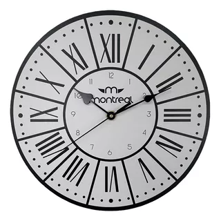 Reloj De Pared Analogo Montreal 29cm Pm01