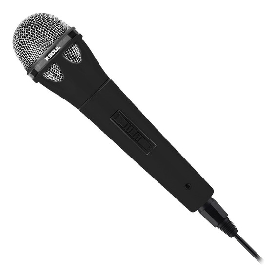 Microfono Soul Pop M100 Conector 6.5mm Canon Cable 3mts Color Negro