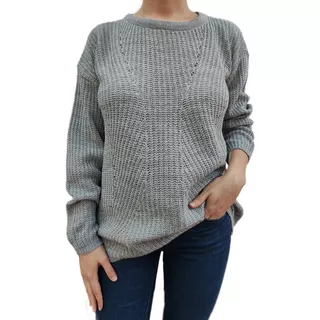 Sweater Clásico De Mujer Lana Abrigo