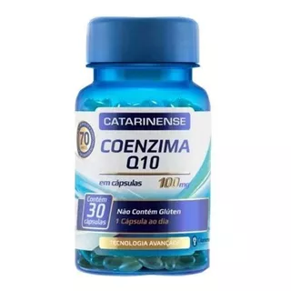 Coenzima Q10 Ubiquinona 100mg 30 Cáps - Catarinense Pharma Sabor Without Flavor