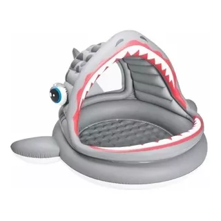 Pileta Inflable Tiburón Intex 57120 121l Gris