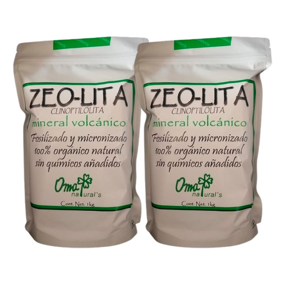 2kg Zeolita Clinoptilolita Orgánica Micronizada