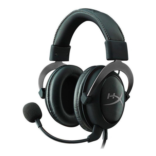 Auriculares gamer inalámbricos HyperX Cloud II KHX-HSCP gun metal con luz LED