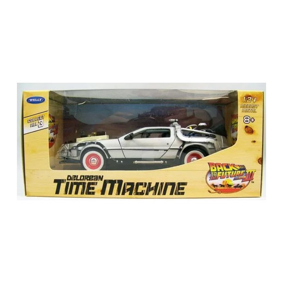 Auto Volver Al Futuro 3 Delorean Escala 1:24 Welly