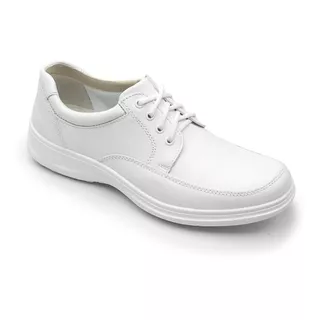 Zapato Oxford Plain Toe Flexi Kaiser 63202 De Piel Blanco Diseño Liso 25,5 Mx Para Adultos - Hombre