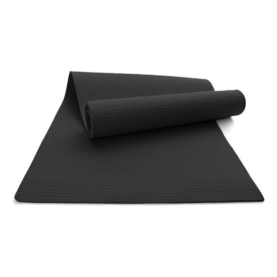 Tapete Portátil Yoga Pilates Fitness Ejercicio Relajación Color Negro