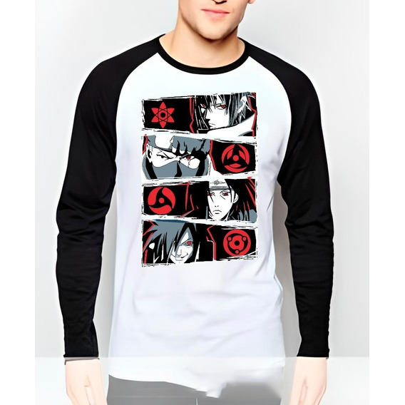 Polera Naruto Manga Larga Estampada Dtf Cod 002