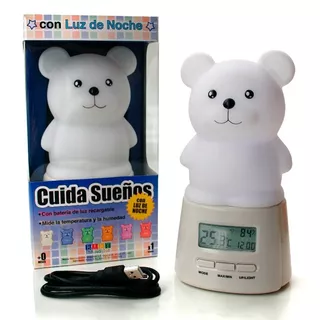 Termómetro Y Luz De Noche Oso Cuida Sueños Baby Innovation