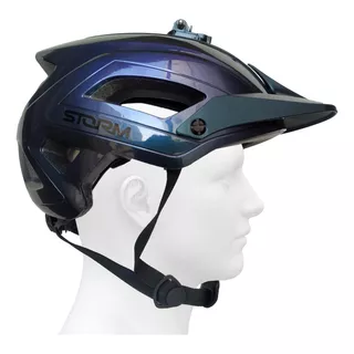 Casco Certificado Storm C/ Luz Posterior Y Soporte Go Pro 